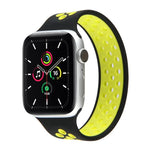 伸縮シリコンウォッチバンド Apple Watch Series 6 & SE & 5 & 4 40mm / 3 & 2 & 1 38mm用、長さ:160mm、160mm（ホワイトブラック）、160mm（ブラック）、160mm（ブラックイエロー）、160mm（ブラックグレー）、160mm（レッドブラック）、160mm（ブラックホワイト）、160mm（ブラックレッド）