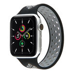 伸縮シリコンウォッチバンド Apple Watch Series 6 & SE & 5 & 4 40mm / 3 & 2 & 1 38mm用、長さ:160mm、160mm（ホワイトブラック）、160mm（ブラック）、160mm（ブラックイエロー）、160mm（ブラックグレー）、160mm（レッドブラック）、160mm（ブラックホワイト）、160mm（ブラックレッド）