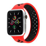 伸縮シリコンウォッチバンド Apple Watch Series 6 & SE & 5 & 4 40mm / 3 & 2 & 1 38mm用、長さ:160mm、160mm（ホワイトブラック）、160mm（ブラック）、160mm（ブラックイエロー）、160mm（ブラックグレー）、160mm（レッドブラック）、160mm（ブラックホワイト）、160mm（ブラックレッド）
