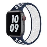 伸縮シリコンウォッチバンド Apple Watch Series 6 & SE & 5 & 4 40mm / 3 & 2 & 1 38mm用、長さ:160mm、160mm（ホワイトブラック）、160mm（ブラック）、160mm（ブラックイエロー）、160mm（ブラックグレー）、160mm（レッドブラック）、160mm（ブラックホワイト）、160mm（ブラックレッド）