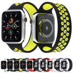 伸縮シリコンウォッチバンド Apple Watch Series 6 & SE & 5 & 4 40mm / 3 & 2 & 1 38mm用、長さ:160mm、160mm（ホワイトブラック）、160mm（ブラック）、160mm（ブラックイエロー）、160mm（ブラックグレー）、160mm（レッドブラック）、160mm（ブラックホワイト）、160mm（ブラックレッド）