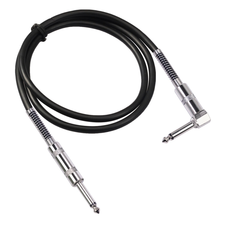 TC048SL 6.35mmプラグ ストレートからエルボー エレキギター用オーディオケーブル、1.8m、3m、6m、10m