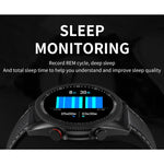 M98 1.28インチIPSカラースクリーン IP67防水スマートウォッチ、睡眠モニター／心拍数モニター／Bluetooth通話対応、スタイル：レザーストラップ、レザーストラップ（シルバー）、レザーストラップ（ブラック）