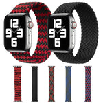 ミックスカラーナイロン編みシングルループ交換用ウォッチバンド Apple Watch Series 6 & SE & 5 & 4 40mm / 3 & 2 & 1 38mm用、S、M、L