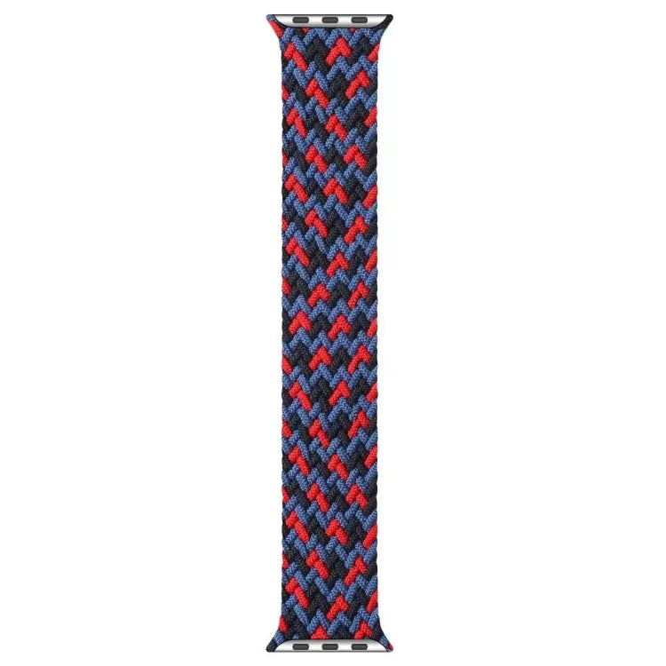 ミックスカラーナイロン編みシングルループ交換用ウォッチバンド Apple Watch Series 6 & SE & 5 & 4 40mm / 3 & 2 & 1 38mm用、S、M、L