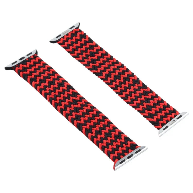 ミックスカラーナイロン編みシングルループ交換用ウォッチバンド Apple Watch Series 6 & SE & 5 & 4 44mm / 3 & 2 & 1 42mm用、S、M、L