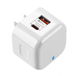 20W PD + QC 3.0 デュアルポート トラベルチャージャー 電源アダプター、USプラグ、EUプラグ、UKプラグ