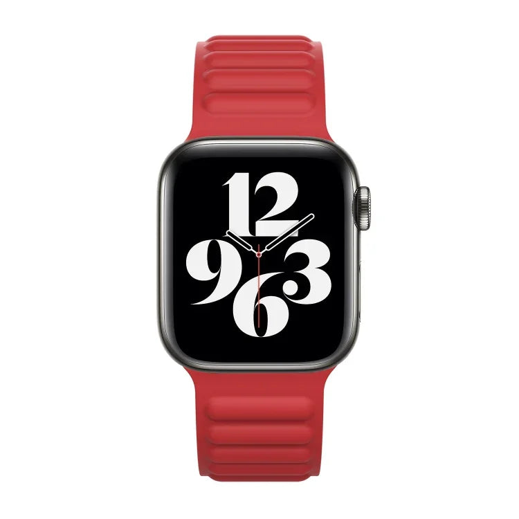 シリコンマグネットチェーンウォッチバンド Apple Watch Series 6 & SE & 5 & 4 44mm / 3 & 2 & 1 42mm用、Apple Watch Series 7 45mm / 6 & SE & 5 & 4 44mm / 3 & 2 & 1 42mm用