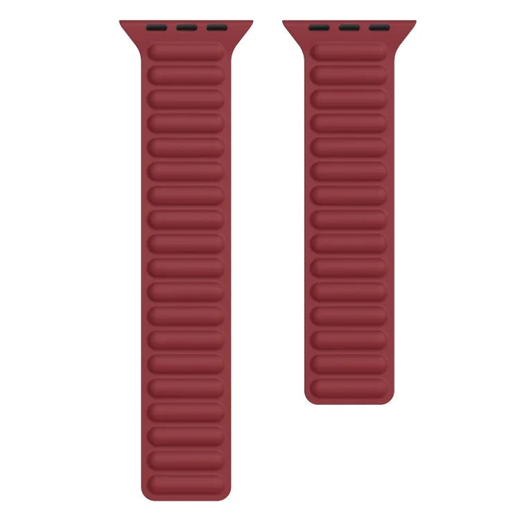 シリコンマグネットチェーンウォッチバンド Apple Watch Series 6 & SE & 5 & 4 44mm / 3 & 2 & 1 42mm用、Apple Watch Series 7 45mm / 6 & SE & 5 & 4 44mm / 3 & 2 & 1 42mm用