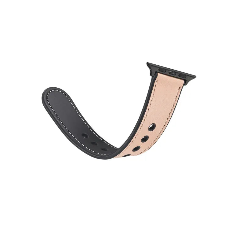 貼り付けレザーTPUウォッチバンド Apple Watch Series 6 & SE & 5 & 4 40mm / 3 & 2 & 1 38mm用
