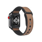 貼り付けレザーTPUウォッチバンド Apple Watch Series 6 & SE & 5 & 4 40mm / 3 & 2 & 1 38mm用