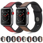 貼り付けレザーTPUウォッチバンド Apple Watch Series 6 & SE & 5 & 4 40mm / 3 & 2 & 1 38mm用