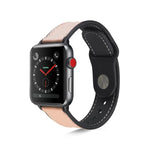 貼り付けレザーTPUウォッチバンド Apple Watch Series 6 & SE & 5 & 4 44mm / 3 & 2 & 1 42mm用