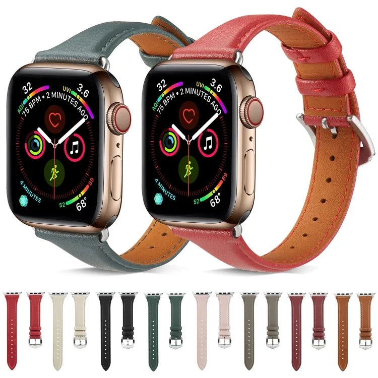 本革ウォッチバンド Apple Watch Series 6 & SE & 5 & 4 40mm / 3 & 2 & 1 38mm用、Apple Watch Series 8&7 41mm / SE 2&6&SE&5&4 40mm / 3&2&1 38mm用、Apple Watch Series 7 41mm / 6 & SE & 5 & 4 40mm / 3 & 2 & 1 38mm用