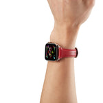 Apple Watch Series 6 & SE & 5 & 4 44mm / 3 & 2 & 1 42mm、Apple Watch Series 7 45mm / 6 & SE & 5 & 4 44mm / 3 & 2 & 1 42mm、Apple Watch Ultra 49mm / Series 8&7 45mm / SE 2&6&SE&5&4 44mm / 3&2&1 42mm用 本革ウォッチバンド