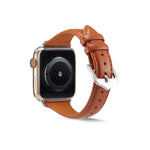 Apple Watch Series 6 & SE & 5 & 4 44mm / 3 & 2 & 1 42mm、Apple Watch Series 7 45mm / 6 & SE & 5 & 4 44mm / 3 & 2 & 1 42mm、Apple Watch Ultra 49mm / Series 8&7 45mm / SE 2&6&SE&5&4 44mm / 3&2&1 42mm用 本革ウォッチバンド