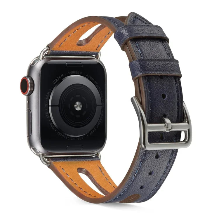 Apple Watch Series 6 & SE & 5 & 4 40mm / 3 & 2 & 1 38mm用 トップグレインレザーウォッチバンド