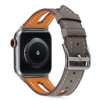 Apple Watch Series 6 & SE & 5 & 4 40mm / 3 & 2 & 1 38mm用 トップグレインレザーウォッチバンド
