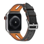 Apple Watch Series 6 & SE & 5 & 4 40mm / 3 & 2 & 1 38mm用 トップグレインレザーウォッチバンド