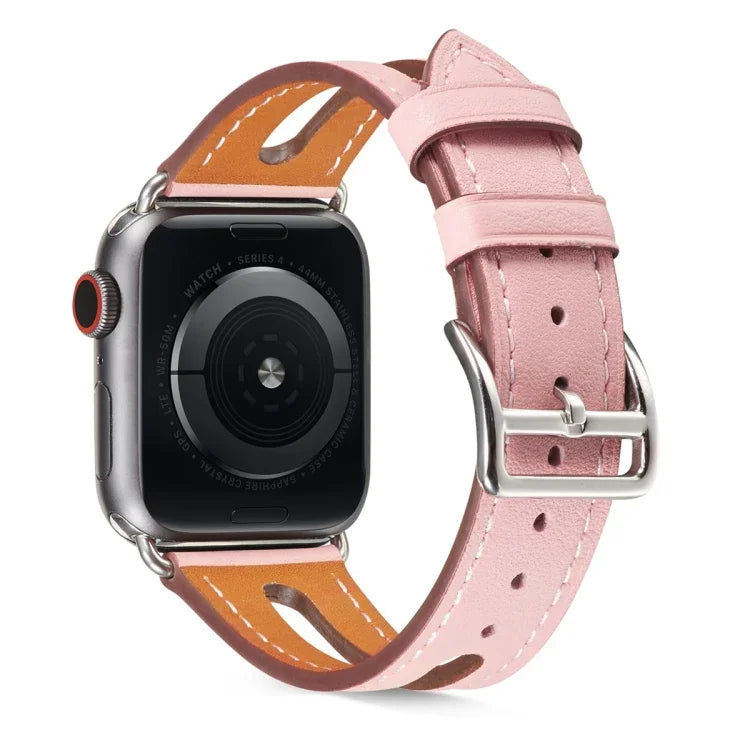 Apple Watch Series 6 & SE & 5 & 4 40mm / 3 & 2 & 1 38mm用 トップグレインレザーウォッチバンド