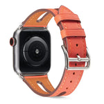 Apple Watch Series 6 & SE & 5 & 4 44mm / 3 & 2 & 1 42mm用 トップグレインレザーウォッチバンド