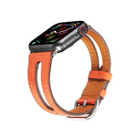 Apple Watch Series 6 & SE & 5 & 4 44mm / 3 & 2 & 1 42mm用 トップグレインレザーウォッチバンド
