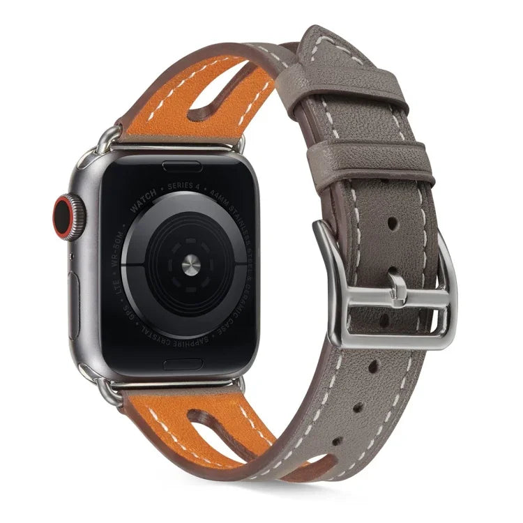 Apple Watch Series 6 & SE & 5 & 4 44mm / 3 & 2 & 1 42mm用 トップグレインレザーウォッチバンド
