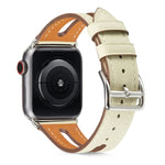Apple Watch Series 6 & SE & 5 & 4 44mm / 3 & 2 & 1 42mm用 トップグレインレザーウォッチバンド