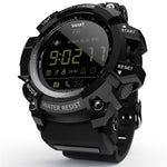 Lokmat MK16 LCDスクリーン 50m防水スマートウォッチ、情報通知 / リモートカメラ / 歩行モーションモニター対応