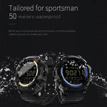 Lokmat MK16 LCDスクリーン 50m防水スマートウォッチ、情報通知 / リモートカメラ / 歩行モーションモニター対応