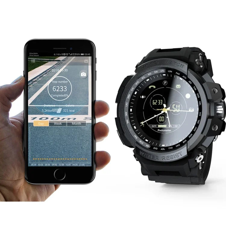 Lokmat MK28 1.4インチFSTNスクリーン IP68防水スマートウォッチ、情報通知 / リモートカメラ / スポーツ記録対応