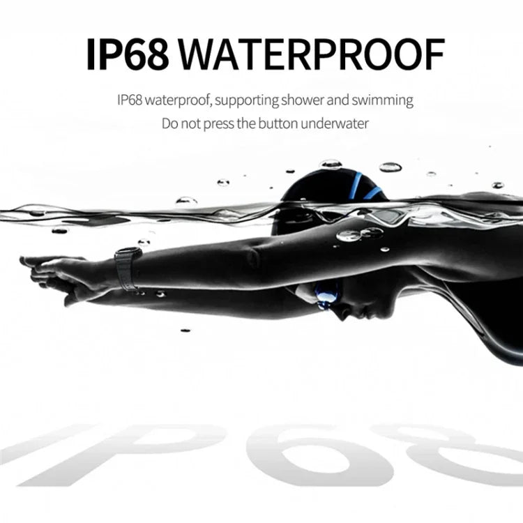 Lokmat OCEAN 1.14インチTFTタッチスクリーン IP68防水スマートウォッチ、情報通知 / 睡眠モニター / スポーツ記録対応