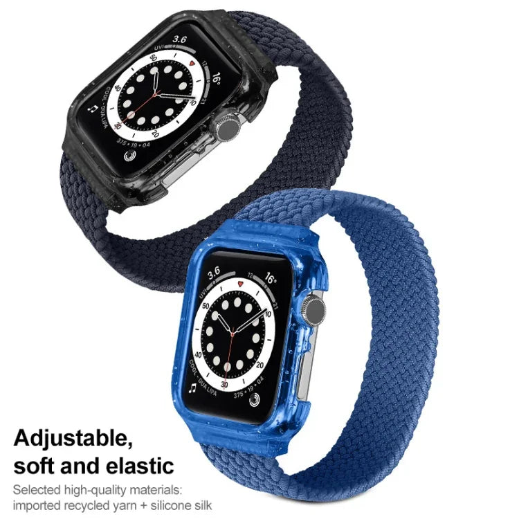 Apple Watch Series 6 & SE & 5 & 4 40mm / 3 & 2 & 1 38mm用 フレーム付き織り替えリストストラップウォッチバンド、128mm、135mm、140mm、145mm、150mm、155mm