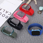 Apple Watch Series 6 & SE & 5 & 4 40mm / 3 & 2 & 1 38mm用 フレーム付き織り替えリストストラップウォッチバンド、128mm、135mm、140mm、145mm、150mm、155mm