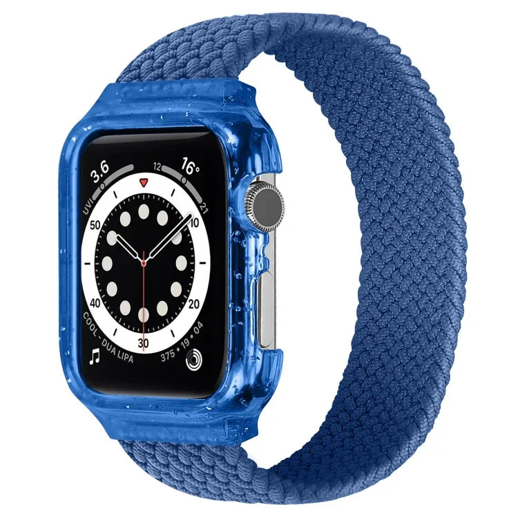Apple Watch Series 6 & SE & 5 & 4 40mm / 3 & 2 & 1 38mm用 フレーム付き織り替えリストストラップウォッチバンド、128mm、135mm、140mm、145mm、150mm、155mm