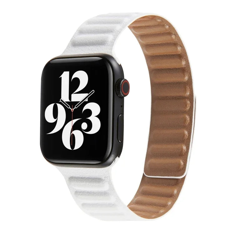 Apple Watch Series 6 & SE & 5 & 4 44mm / 3 & 2 & 1 42mm 用ループレザーウォッチバンド、Apple Watch Series 7 45mm / 6 & SE & 5 & 4 44mm / 3 & 2 & 1 42mm 用