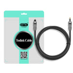 EMK OD1.0mm 3.5mm デジタルサウンド Toslink から ミニ Toslink デジタル光オーディオケーブル、1m、1.5m、2m、3m、5m