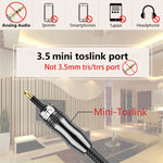 EMK OD1.0mm 3.5mm デジタルサウンド Toslink から ミニ Toslink デジタル光オーディオケーブル、1m、1.5m、2m、3m、5m