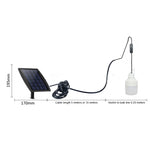 SNF-0092 白色光ソーラーランタン照明電球 屋外IP44防水 LED二灯式分離型ガーデンランプ、5m、10m