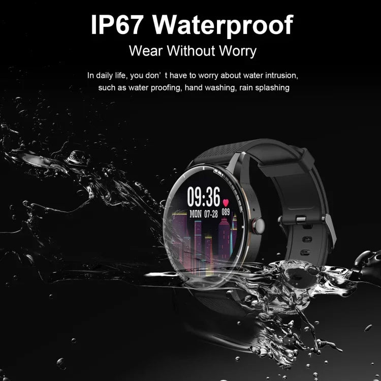 H6 1.28インチタッチスクリーン IP67防水スマートウォッチ、Bluetooth通話 / 睡眠モニタリング / 心拍数モニタリング対応