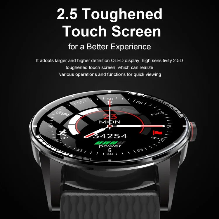 H6 1.28インチタッチスクリーン IP67防水スマートウォッチ、Bluetooth通話 / 睡眠モニタリング / 心拍数モニタリング対応
