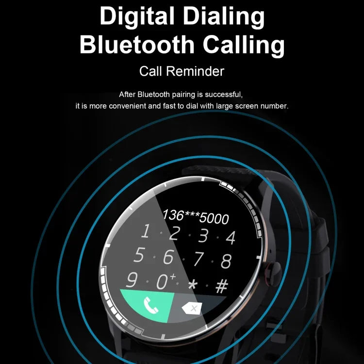 H6 1.28インチタッチスクリーン IP67防水スマートウォッチ、Bluetooth通話 / 睡眠モニタリング / 心拍数モニタリング対応