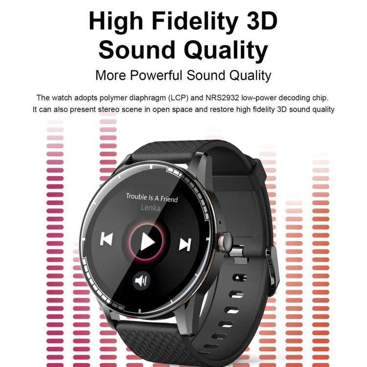 H6 1.28インチタッチスクリーン IP67防水スマートウォッチ、Bluetooth通話 / 睡眠モニタリング / 心拍数モニタリング対応