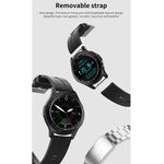 W68 1.54インチ タッチスクリーン IP67 防水スマートブレスレット、血中酸素測定 / Bluetooth通話 / 心拍数モニタリング対応、スタイル：スチールストラップ