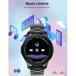 W68 1.54インチ タッチスクリーン IP67 防水スマートブレスレット、血中酸素測定 / Bluetooth通話 / 心拍数モニタリング対応、スタイル：スチールストラップ