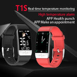 T1S 1.14インチ画面 IP67 防水スマートブレスレット、血中酸素測定 / 体温測定 / 心拍数モニタリング対応