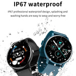 ZL02 1.28インチ タッチスクリーン IP67 防水スマートウォッチ、血圧測定 / 睡眠モニタリング / 心拍数モニタリング対応