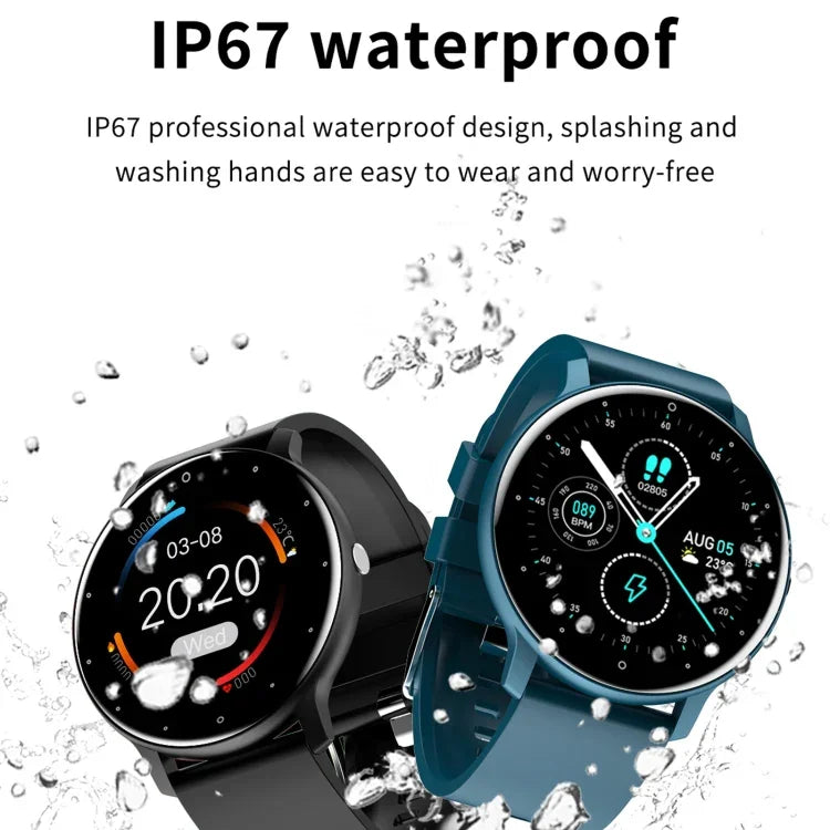 ZL02 1.28インチ タッチスクリーン IP67 防水スマートウォッチ、血圧測定 / 睡眠モニタリング / 心拍数モニタリング対応