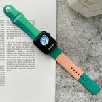 Apple Watch Series 6 & SE & 5 & 4 40mm / 3 & 2 & 1 38mm 用シリコンカラーマッチ交換用ウォッチバンド、Apple Watch 40mm/38mm用（ブラック＋レッド＋ホワイト）、Apple Watch 40mm/38mm用（レッド＋ホワイト＋ブラック）、Apple Watch 40mm/38mm用（ライトブルー＋ダークブルー＋イエロー）
