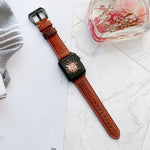 Apple Watch Series 6 & SE & 5 & 4 40mm / 3 & 2 & 1 38mm 用ビッグヘッドバックルレザー交換用ウォッチバンド、Apple Watch Series 8&7 41mm / SE 2&6&SE&5&4 40mm / 3&2&1 38mm 用